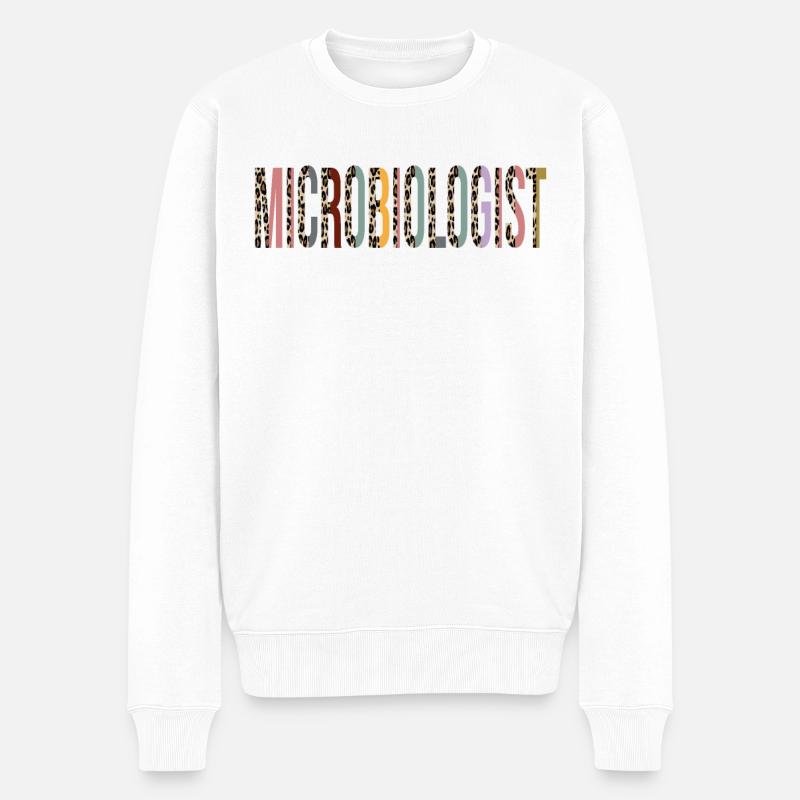 Mikrobiologe - Männer Premium Bio Pullover - Weiß