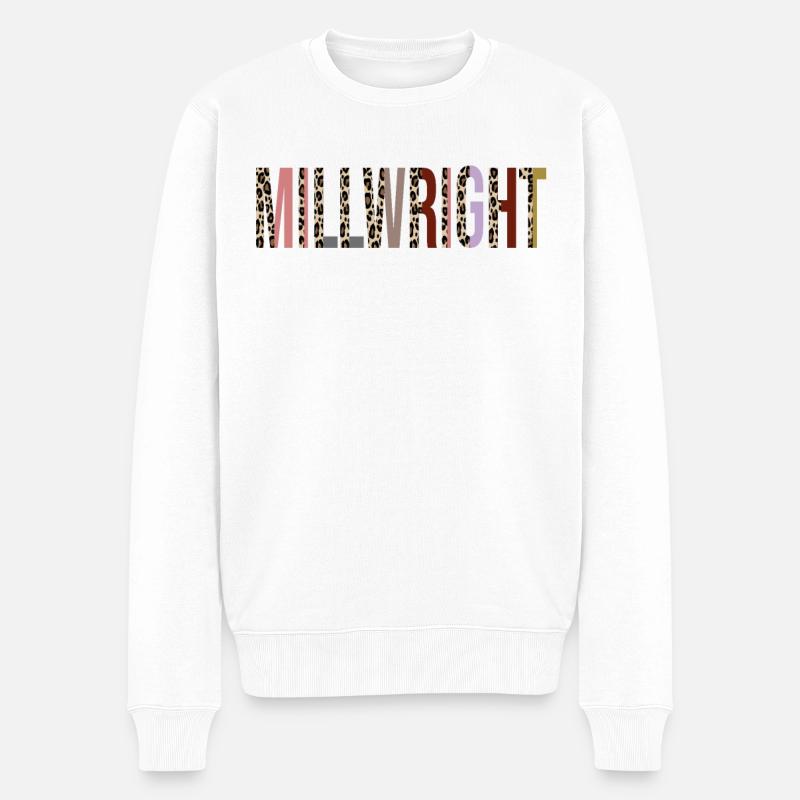 Mühlenbauer - Männer Premium Bio Pullover - Weiß