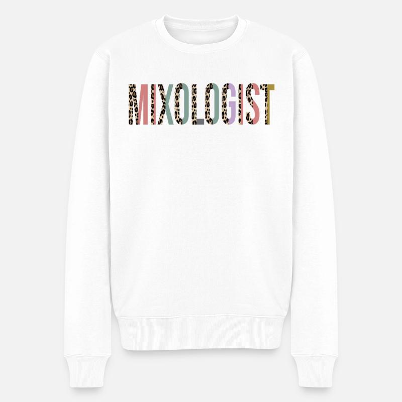 Barkeeper - Männer Premium Bio Pullover - Weiß