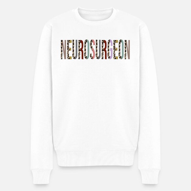Neurochirurgien - Pull Premium bio Homme - blanc
