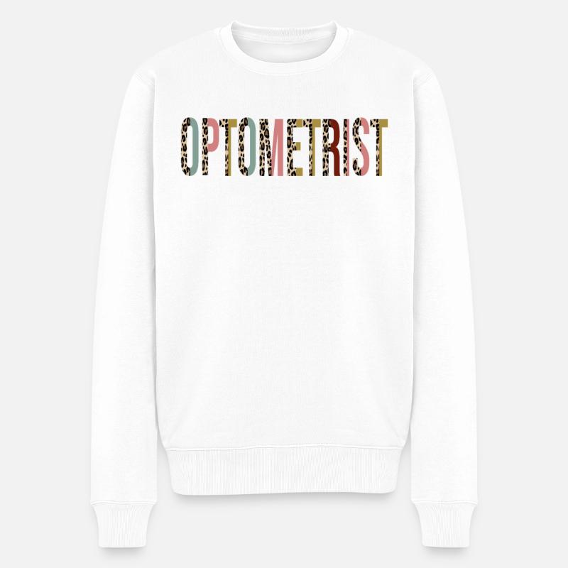 Optometrist - Männer Premium Bio Pullover - Weiß