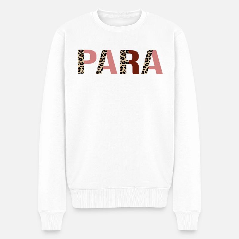 Para - Männer Premium Bio Pullover - Weiß
