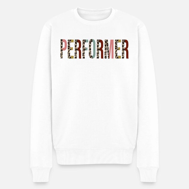 Künstler - Männer Premium Bio Pullover - Weiß