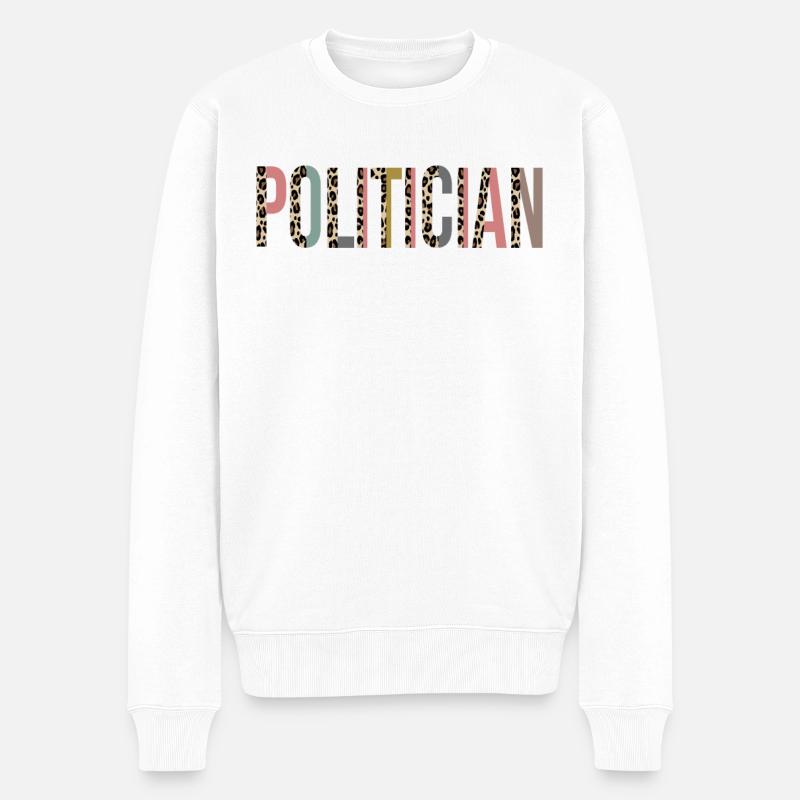 Politiker - Männer Premium Bio Pullover - Weiß