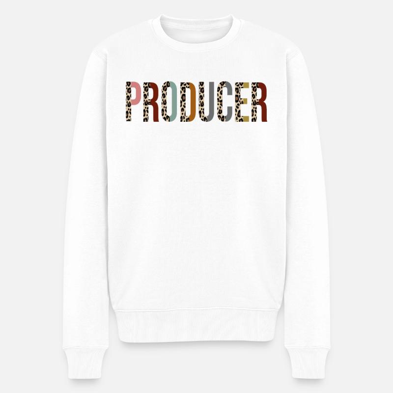 Produzent - Männer Premium Bio Pullover - Weiß