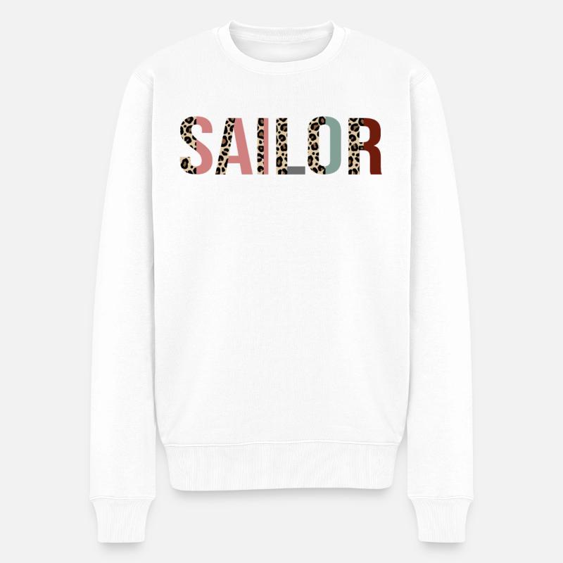 Marin - Pull Premium bio Homme - blanc