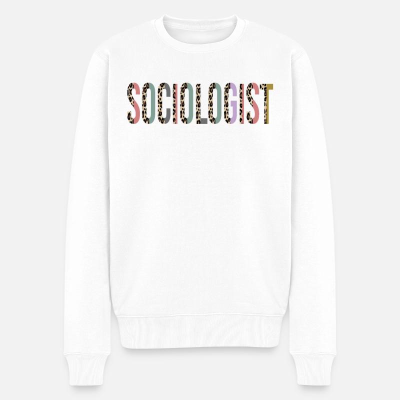 Soziologe - Männer Premium Bio Pullover - Weiß