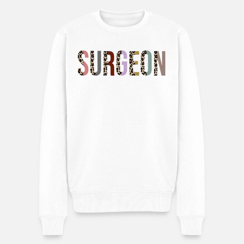 Chirurg - Männer Premium Bio Pullover - Weiß
