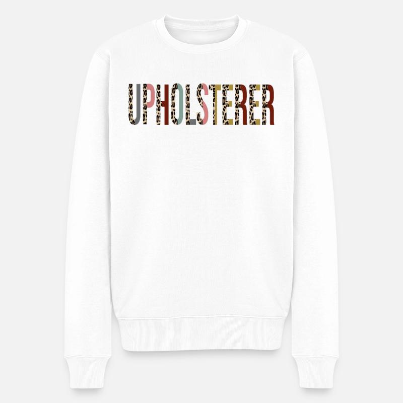 Polsterer - Männer Premium Bio Pullover - Weiß