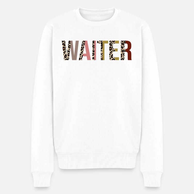 Serveur - Pull Premium bio Homme - blanc