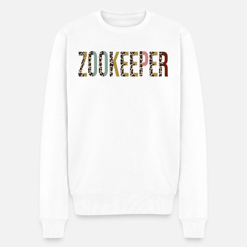 Tierpfleger - Männer Premium Bio Pullover - Weiß