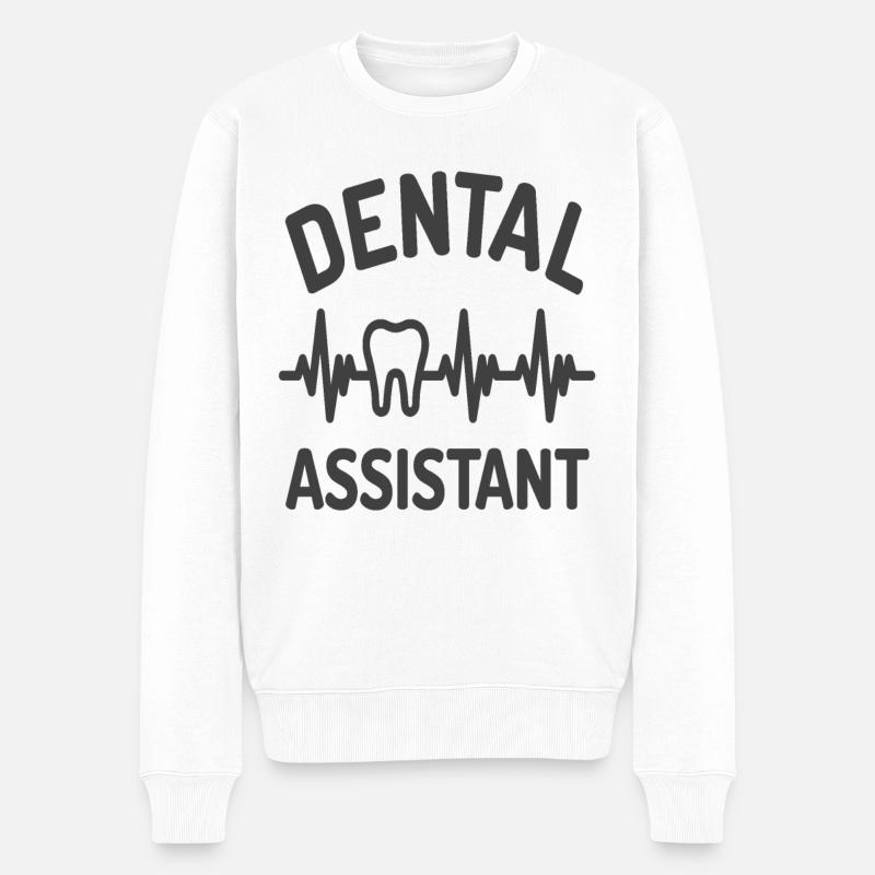 Citations d’assistant dentaire dentiste - Pull Premium bio Homme - blanc