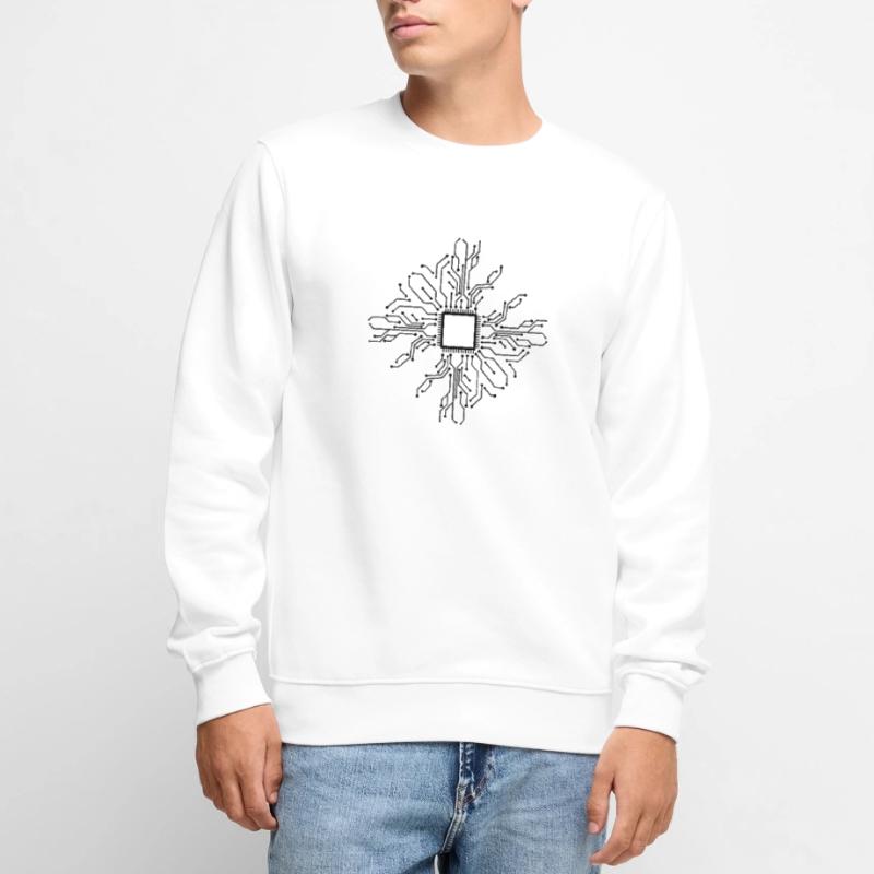 Computer PCB IT Computer Science CPU Men's Premium Organic Jumper