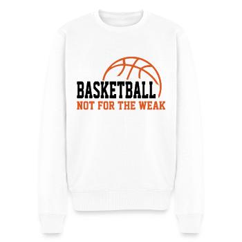 Le basketball n’est pas pour les faibles - Cadeau des fans de basketball - Pull Premium bio Homme - blanc - Devant - Thijin (182cm)