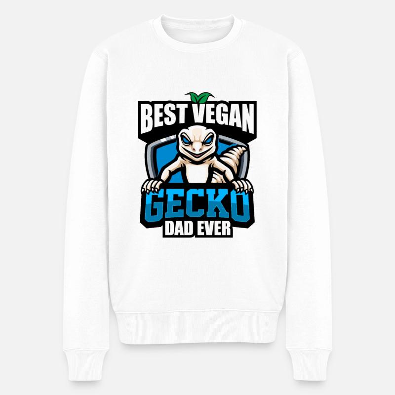 Gecko Vegans - Pull Premium bio Homme - blanc