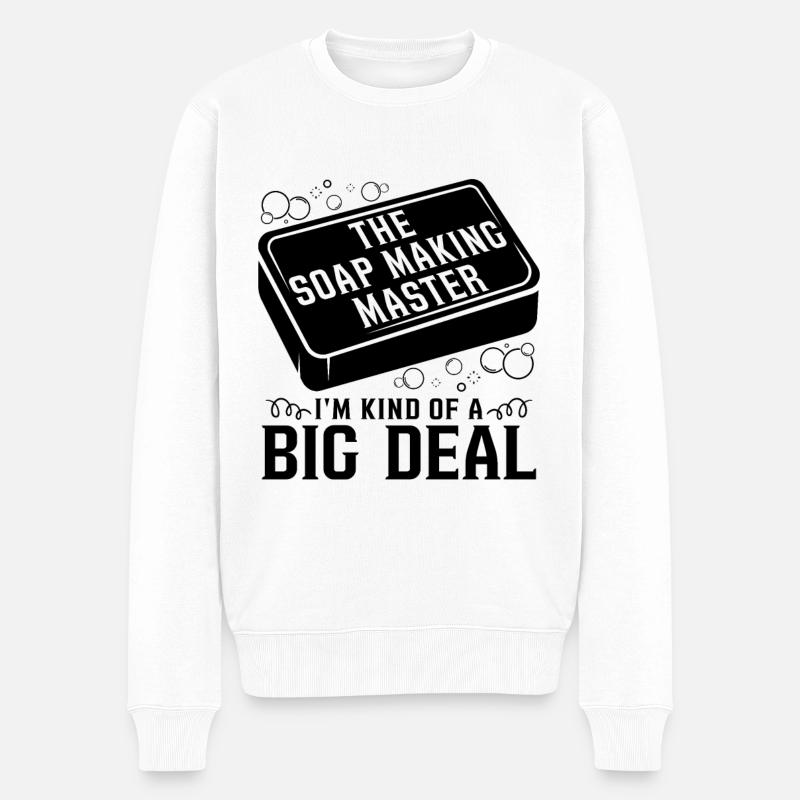 Le savonnier maître saponnier - Pull Premium bio Homme - blanc