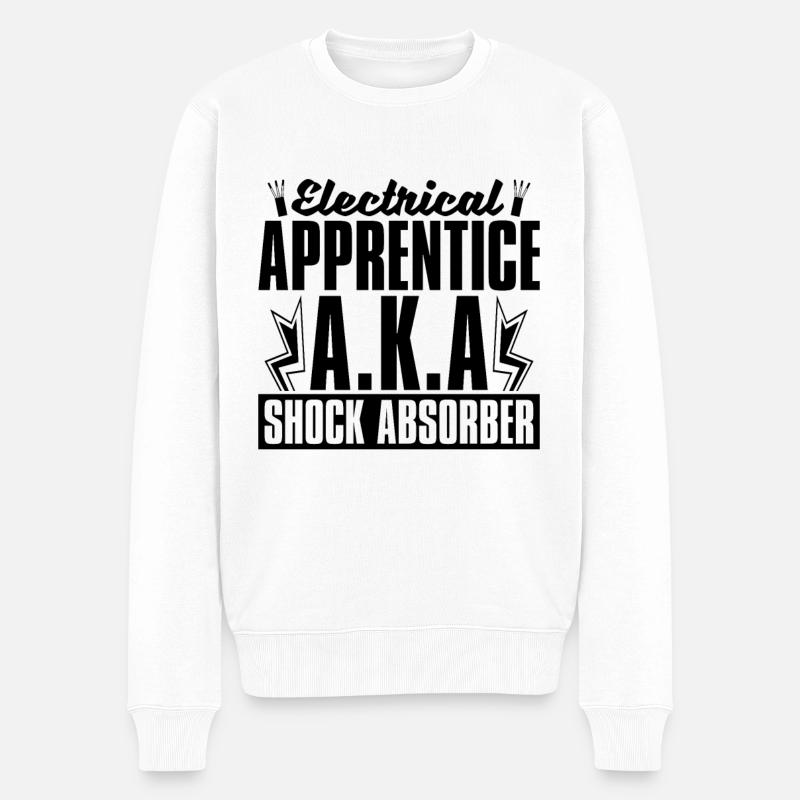 Electrical Apprentice A.K.A Electronics Engineer - Männer Premium Bio Pullover - Weiß