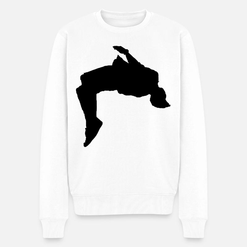 Trampoline - Pull Premium bio Homme - blanc