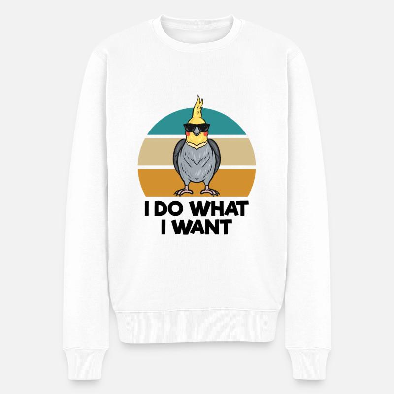 Calopsitte - Pull Premium bio Homme - blanc