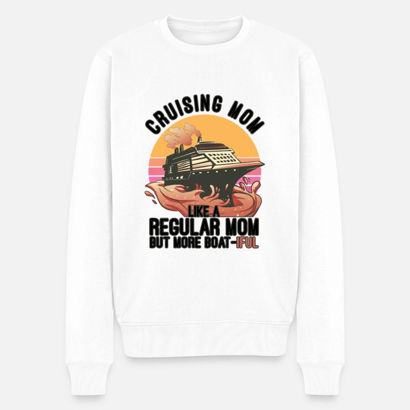 Kreuzfahrtreise - Männer Premium Bio Pullover - Weiß