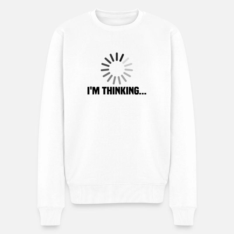 Je pense - Pull Premium bio Homme - blanc