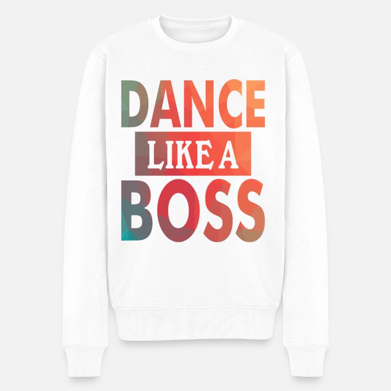 Tänzerin Tanzen Musik Spruch Tänzer - Männer Premium Bio Pullover - Weiß