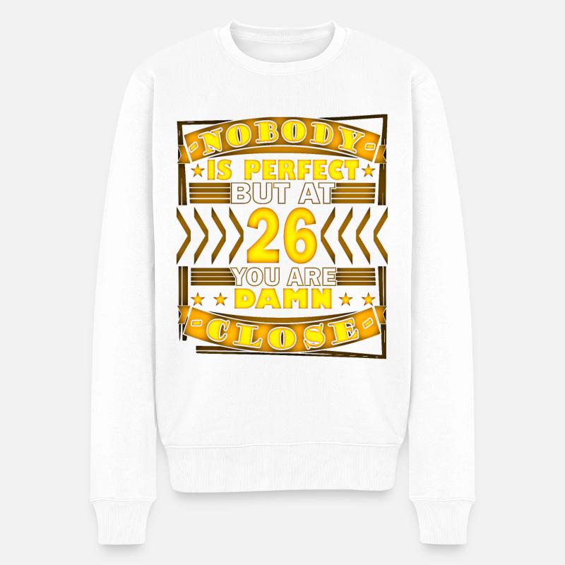 26e anniversaire - Pull Premium bio Homme - blanc