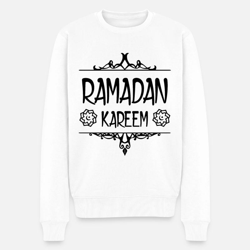 Ramadan Kareem - Pull Premium bio Homme - blanc