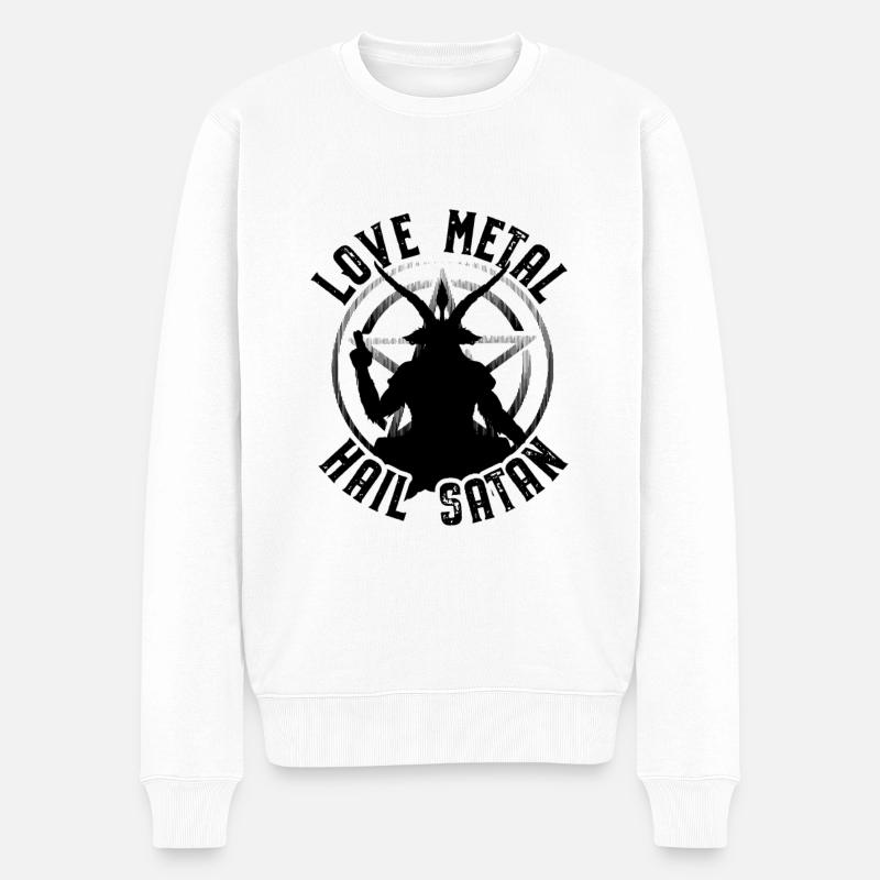 Satanisme - Pull Premium bio Homme - blanc
