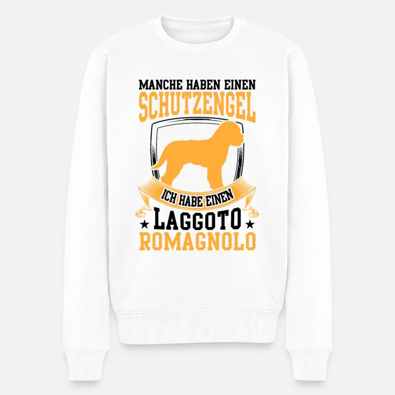 Habe einen Lagotto Romagnolo Wasserhund - Männer Premium Bio Pullover - Weiß
