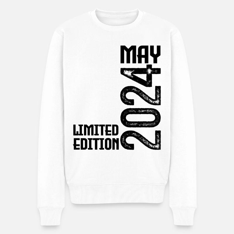 Geschenk Mai 2024. Jubiläum Mai 2024. Mai 2024. - Männer Premium Bio Pullover - Weiß
