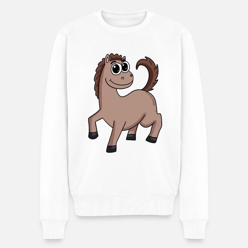Propriétaire de chevaux - Pull Premium bio Homme - blanc