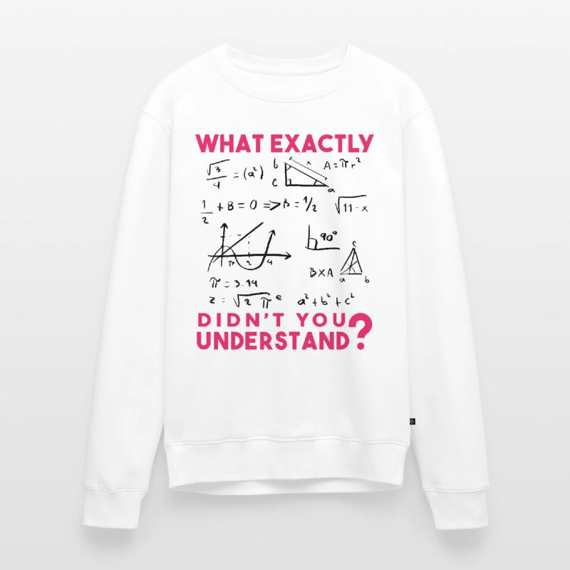 Funny Math Jokes, Physics and Math Formulas Saying Men's Premium Organic Jumper