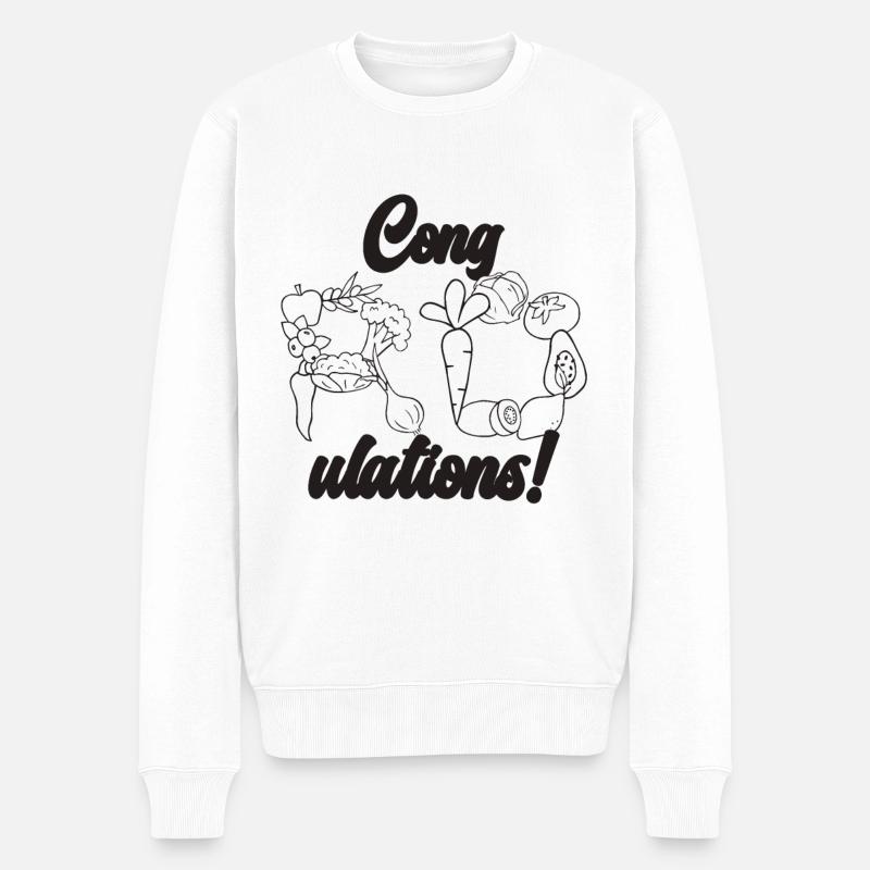 Congratulations Dietitian Nutritionist Dietitians - Männer Premium Bio Pullover - Weiß