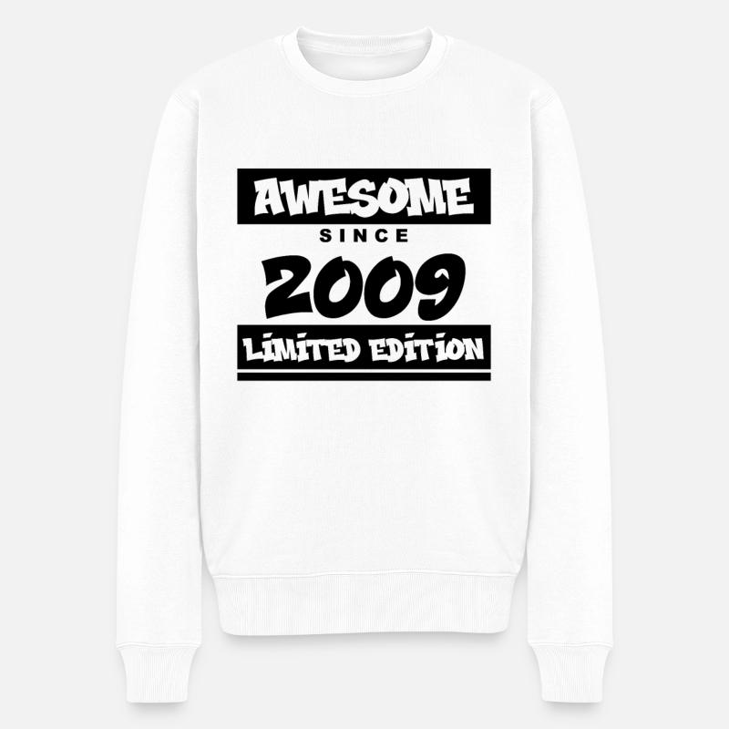 2009 - Jahrgang 2009 - Fantastisch seit 2009 - Männer Premium Bio Pullover - Weiß