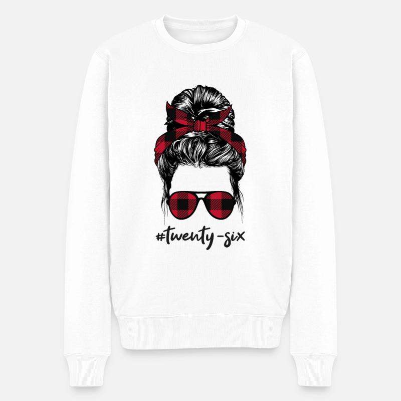 #twenty-six - Männer Premium Bio Pullover - Weiß
