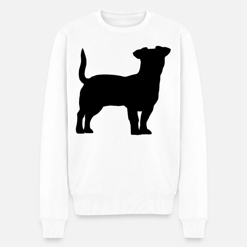 Jack Russell Terrier - Pull Premium bio Homme - blanc