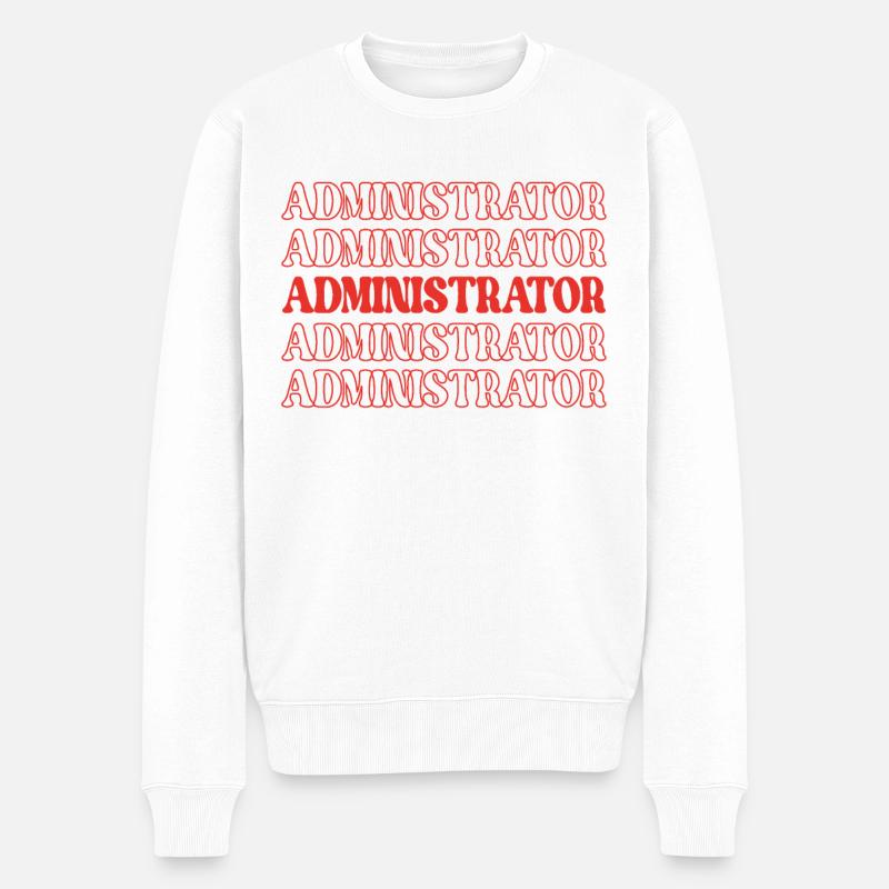 Administrateur Admin Appréciation administrative - Pull Premium bio Homme - blanc