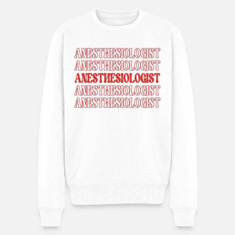 Anesthésiologiste Anesthésie Anesthésiologie CMA - Pull Premium bio Homme - blanc