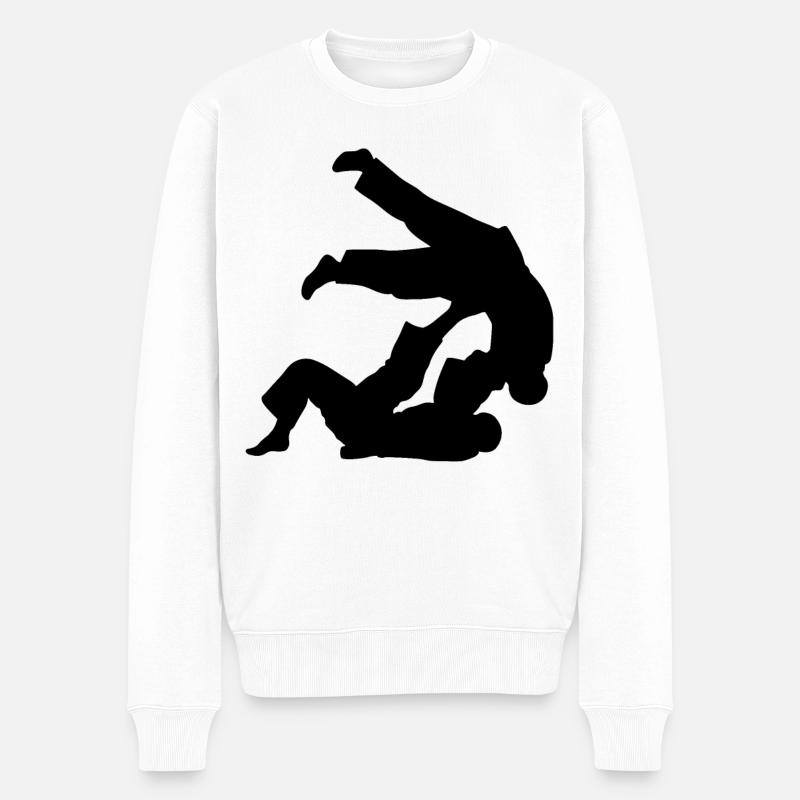 Jiu-Jitsu Brésilien BJJ - Pull Premium bio Homme - blanc