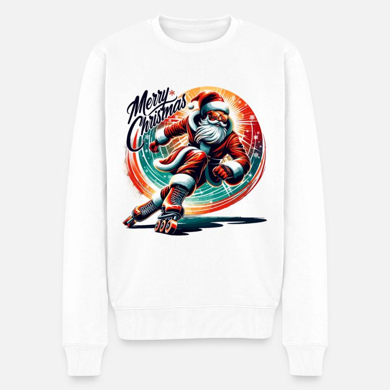 Joyeux Noël Père Noël - Pull Premium bio Homme - blanc