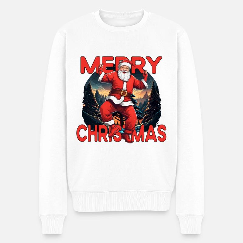 Joyeux Noël Père Noël - Pull Premium bio Homme - blanc