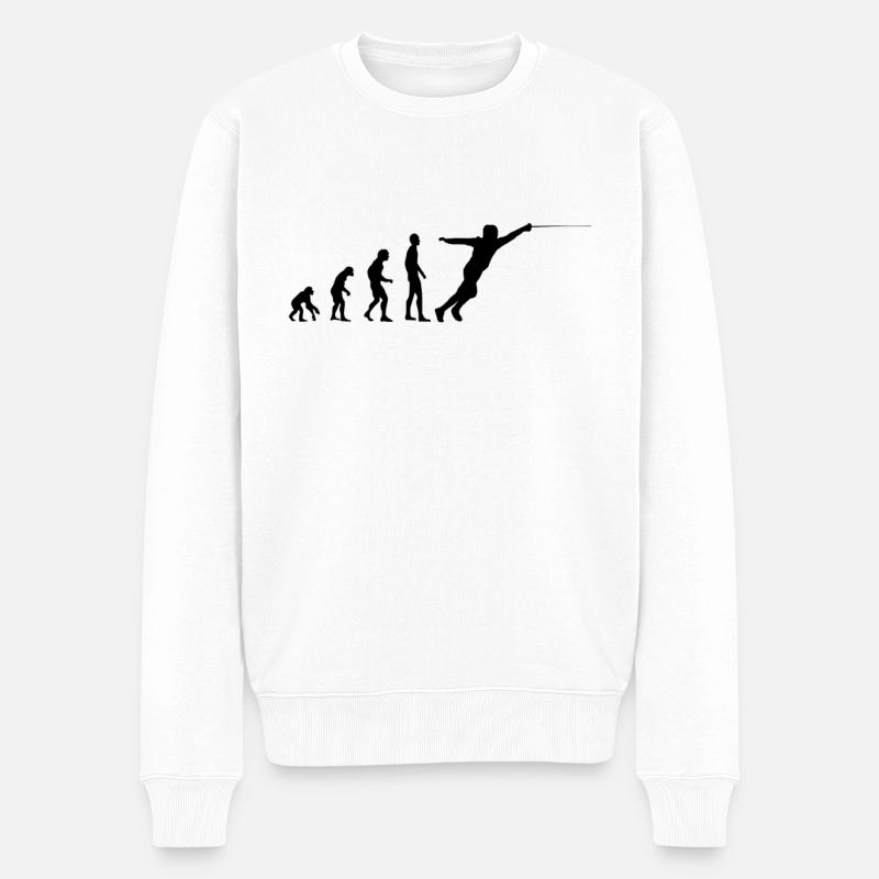 Escrime Evolution Escrimeur - Pull Premium bio Homme - blanc