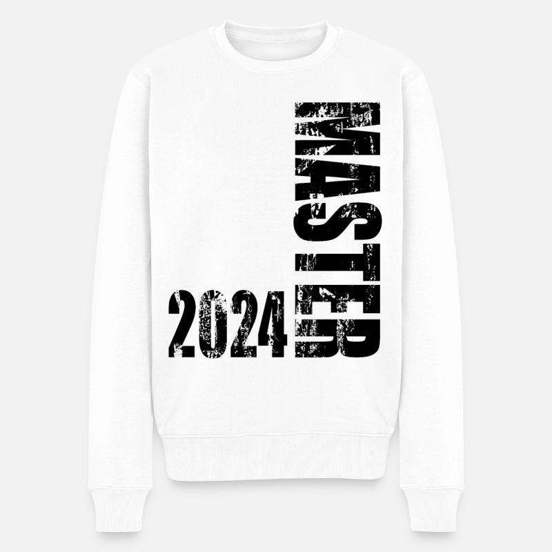 Master 2024 - Männer Premium Bio Pullover - Weiß