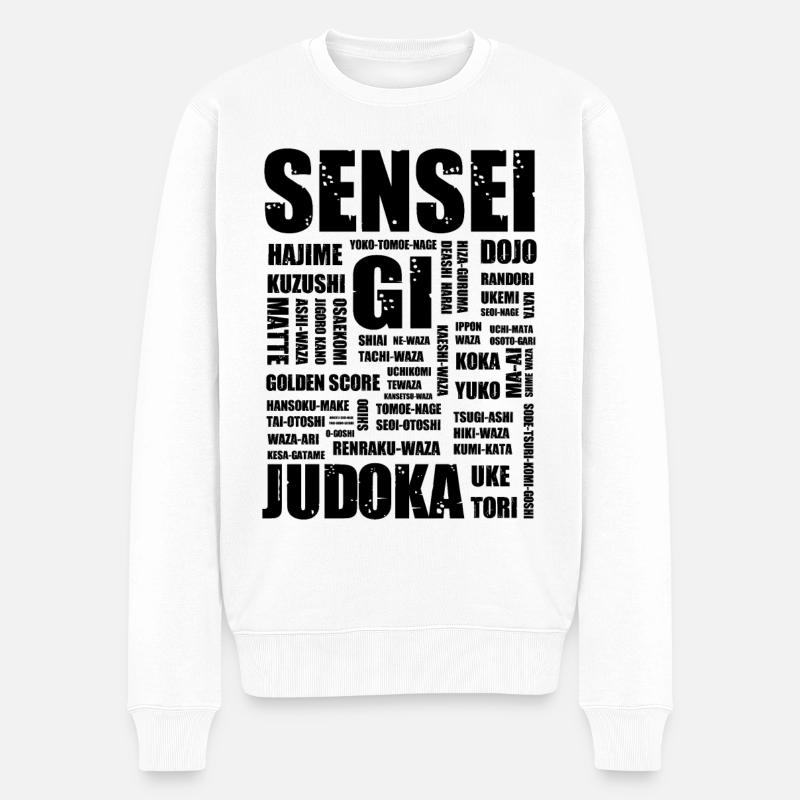 Judo - Pull Premium bio Homme - blanc