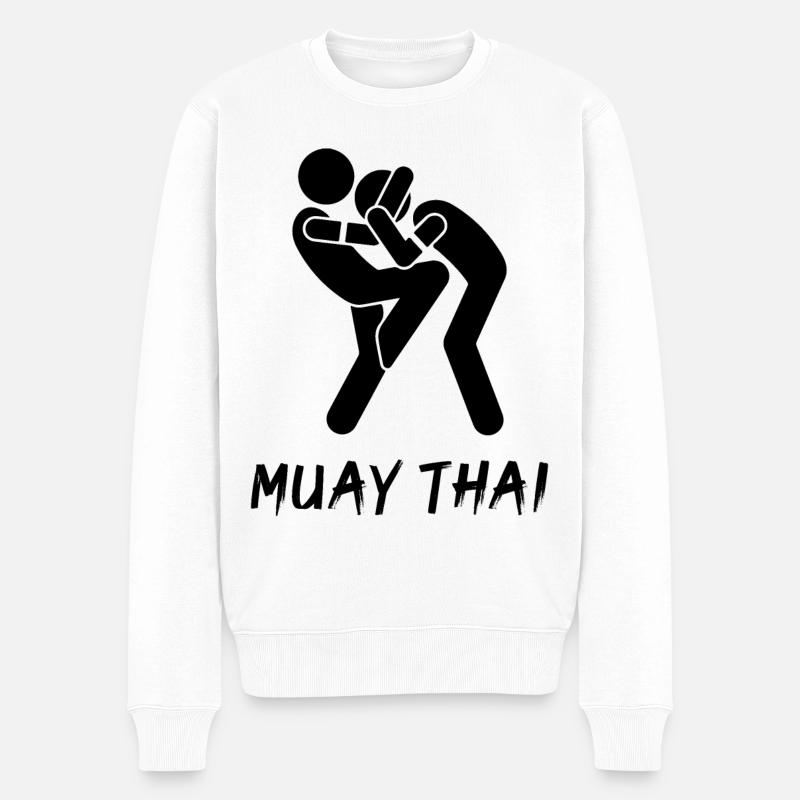 Muay Thaï - Pull Premium bio Homme - blanc