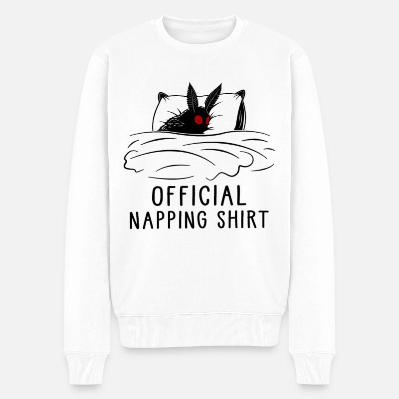 Official Napping Shirt - Männer Premium Bio Pullover - Weiß