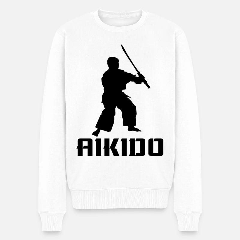 Aïkido - Pull Premium bio Homme - blanc
