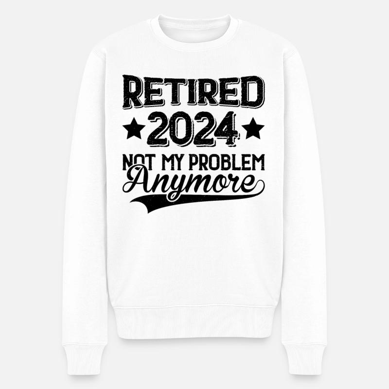Im Ruhestand 2024 - Männer Premium Bio Pullover - Weiß