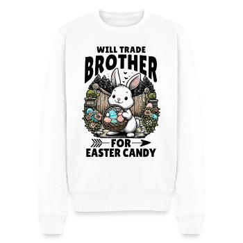 Will Trade Brother For Easter Candy - Men's Premium Organic Jumper - white - Front - Thijin (182cm)
